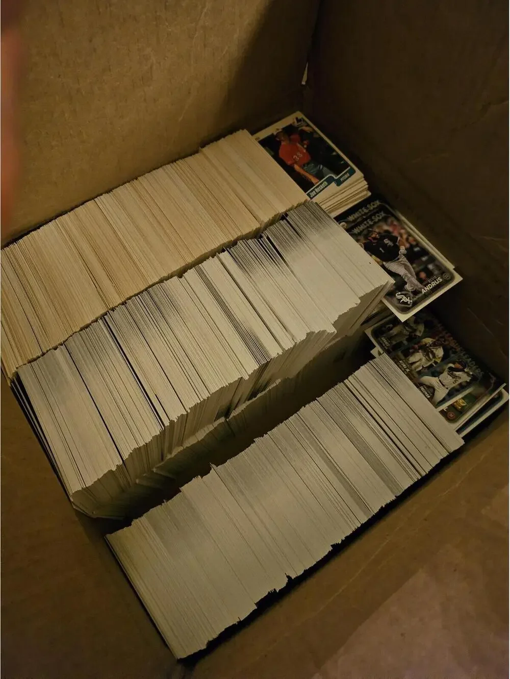 Large Priority box of 2023 Topps & 1990 Fleer - HOF, stars, rookies - Unsorted
